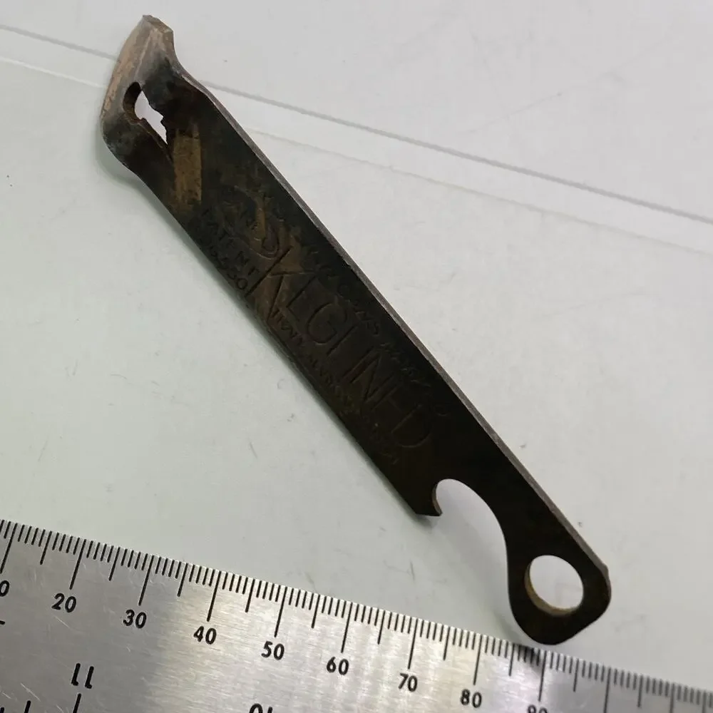 Antique Keglined Metal Beer Opener